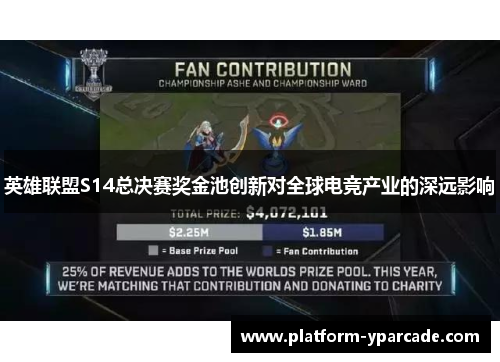 英雄联盟S14总决赛奖金池创新对全球电竞产业的深远影响